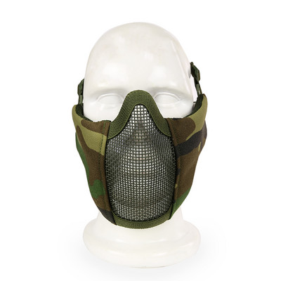 Taktikaline mask 4,5-tolline kokkupandav Airsoft poolmask kaitsev võrkmask naistele ja teismelistele Airsoft paintballi varustus