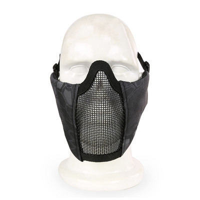 Taktikaline mask 4,5-tolline kokkupandav Airsoft poolmask kaitsev võrkmask naistele ja teismelistele Airsoft paintballi varustus