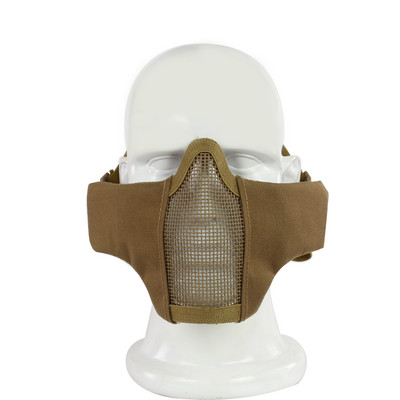 Taktikaline mask 4,5-tolline kokkupandav Airsoft poolmask kaitsev võrkmask naistele ja teismelistele Airsoft paintballi varustus