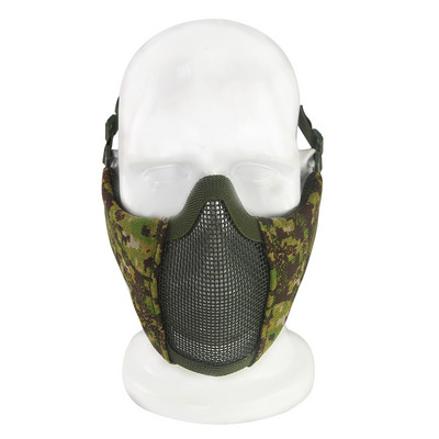 Taktikaline mask 4,5-tolline kokkupandav Airsoft poolmask kaitsev võrkmask naistele ja teismelistele Airsoft paintballi varustus