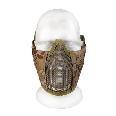 Taktikaline mask 4,5-tolline kokkupandav Airsoft poolmask kaitsev võrkmask naistele ja teismelistele Airsoft paintballi varustus