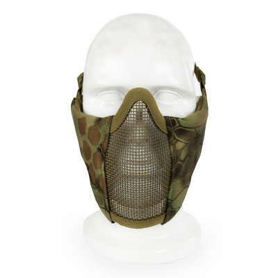 Taktikaline mask 4,5-tolline kokkupandav Airsoft poolmask kaitsev võrkmask naistele ja teismelistele Airsoft paintballi varustus