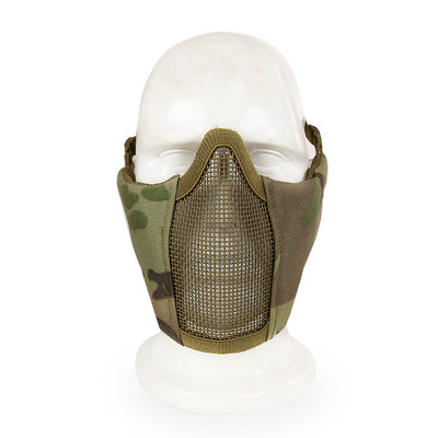 Taktikaline mask 4,5-tolline kokkupandav Airsoft poolmask kaitsev võrkmask naistele ja teismelistele Airsoft paintballi varustus