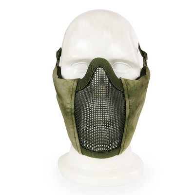 Taktikaline mask 4,5-tolline kokkupandav Airsoft poolmask kaitsev võrkmask naistele ja teismelistele Airsoft paintballi varustus