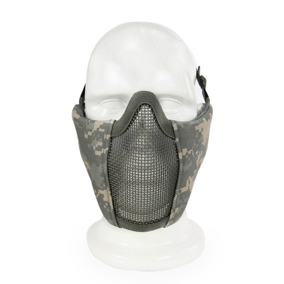 Taktikaline mask 4,5-tolline kokkupandav Airsoft poolmask kaitsev võrkmask naistele ja teismelistele Airsoft paintballi varustus