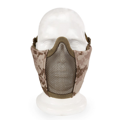 Taktikaline mask 4,5-tolline kokkupandav Airsoft poolmask kaitsev võrkmask naistele ja teismelistele Airsoft paintballi varustus