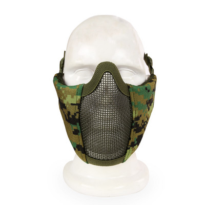 Taktikaline mask 4,5-tolline kokkupandav Airsoft poolmask kaitsev võrkmask naistele ja teismelistele Airsoft paintballi varustus