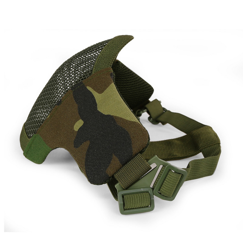 Taktikaline mask 4,5-tolline kokkupandav Airsoft poolmask kaitsev võrkmask naistele ja teismelistele Airsoft paintballi varustus