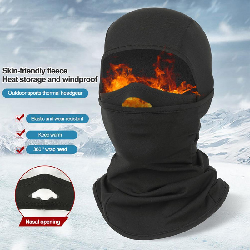 Balaclava Face Guard plüüsis vooder Pehme kõrge elastsusega hingav suusamask talvemüts jääpüügiks Mootorsaaniga suusatamiseks