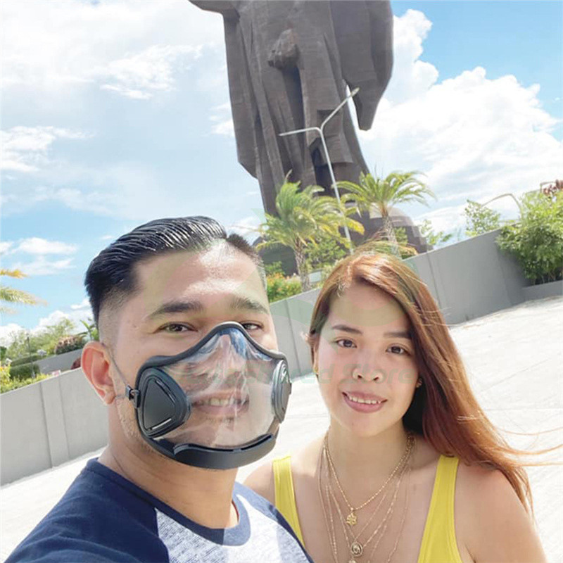 Ποδηλασία Αθλητικά Αθλητικά Διαφανή προστατευτική μάσκα Επαναχρησιμοποιήσιμη Διαφανές προστατευτικό κάλυμμα Πλαστική μάσκα σεφ Μάσκα ιππασίας