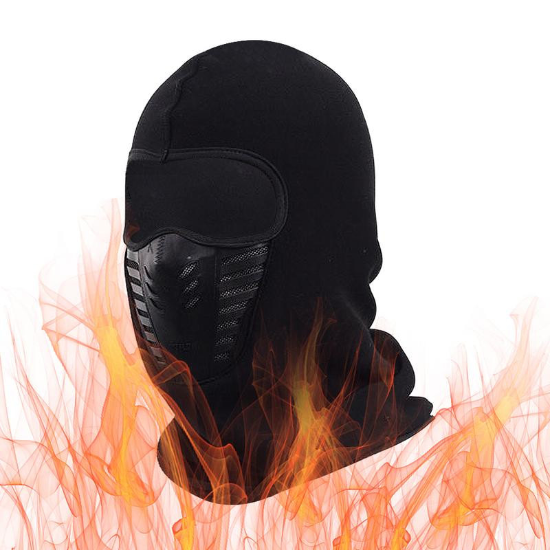 Õues sõitmiseks suusatamiseks mõeldud näomaski kate Ninja stiilis soe tihendav fliismask filtreerimisfunktsiooniga
