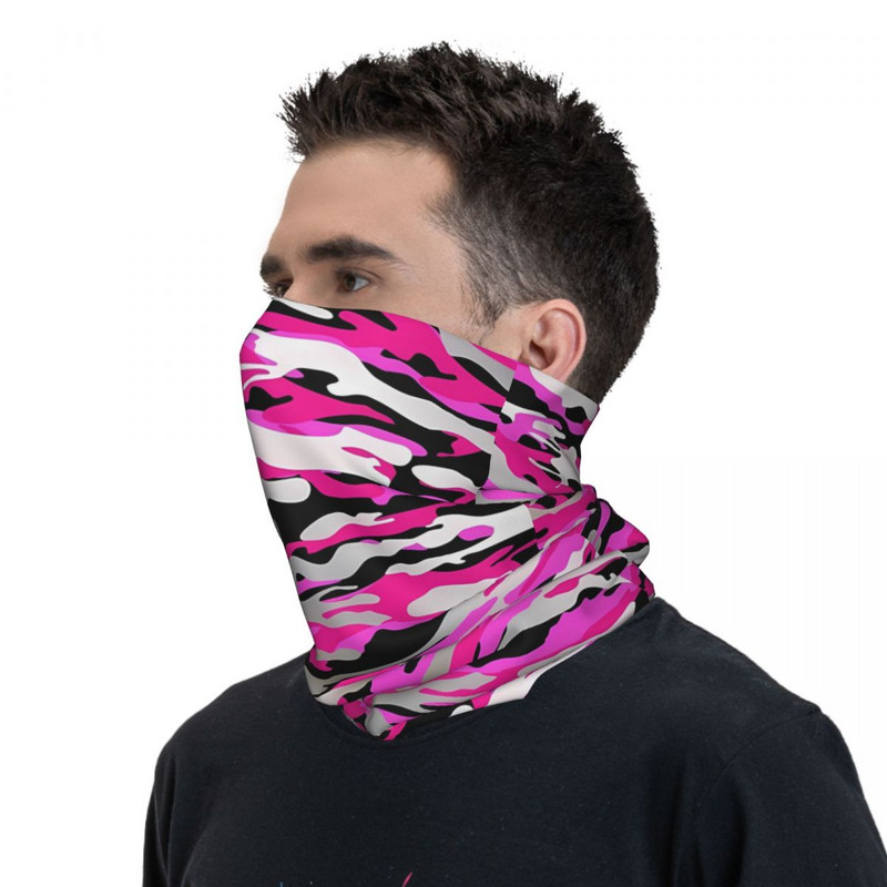 Roosa Must Purpur Kamuflaaž Balaclava Kalastamine Jooksmine Reisi näokattemask Naiste Lõbus Jalgrattamask Õmblusteta Pehme Sall Bandana