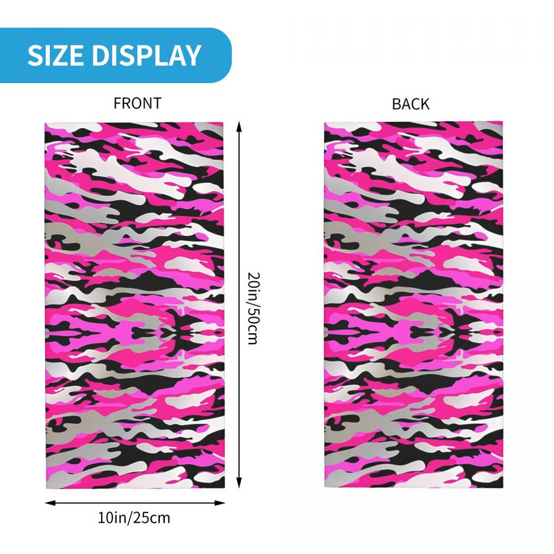 Roosa Must Purpur Kamuflaaž Balaclava Kalastamine Jooksmine Reisi näokattemask Naiste Lõbus Jalgrattamask Õmblusteta Pehme Sall Bandana