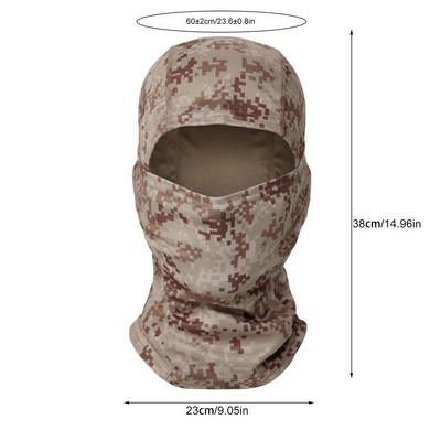 Balaclava Taktička maska Ribolov Biciklizam Biciklizam Skijanje Motocikl Topla kapa preko cijelog lica Zima Snijeg Sjever Podstava za lice Dodaci