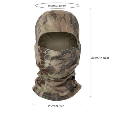 Balaclava Taktička maska Ribolov Biciklizam Biciklizam Skijanje Motocikl Topla kapa preko cijelog lica Zima Snijeg Sjever Podstava za lice Dodaci