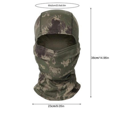 Balaclava Taktička maska Ribolov Biciklizam Biciklizam Skijanje Motocikl Topla kapa preko cijelog lica Zima Snijeg Sjever Podstava za lice Dodaci