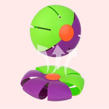 Летяща дискова топка Еластична стъпка върху летящата топка с цветни светлини Летяща топка Иновативни креативни играчки Топка за спорт на открито