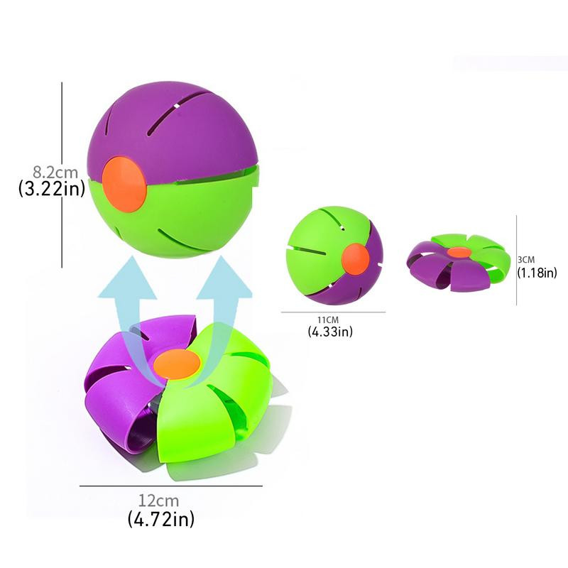 Skraidantis kamuoliukas, elastingas žingsnis ant skraidančio kamuolio su spalvingomis lemputėmis Skraidantis kamuolys Naujoviški kūrybiniai žaislai lauko sporto kamuolys
