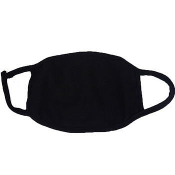 Черна памучна маска Колоездене Ветроустойчива унисекс маска за лице Мека памучна езда на открито Дишаща защитна маска
