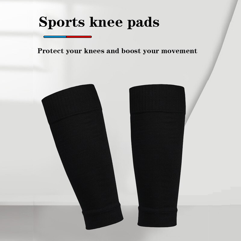 1 pāris sporta futbols apakšstilba aizsargu uzmavas zeķes pieaugušajiem tīņiem bērniem, kāju aizsargājošs atbalsts futbolam, kompresijas ikru piedurknēm