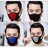 Puuvillane näomask hingav mootorratta maskid Unisex tolmuvastased must kaitsev suukate Jalgrattasport Маски Jalgrattavarustus