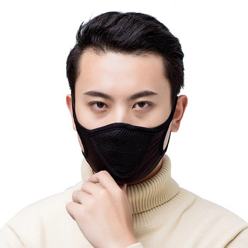Памучна маска за лице Дишащи мотоциклетни маски Унисекс против прах Черен защитен капак за уста Колоездене Спортни маски Колоездене Екипировка