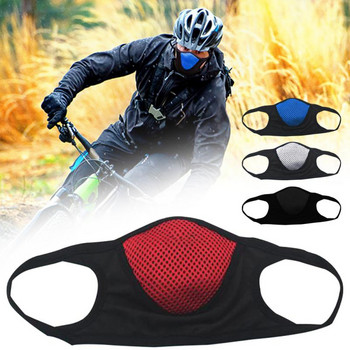 Памучна маска за лице Дишащи мотоциклетни маски Унисекс против прах Черен защитен капак за уста Колоездене Спортни маски Колоездене Екипировка
