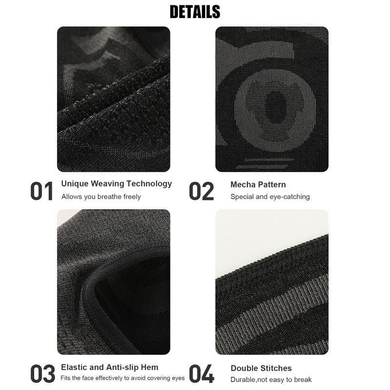Riteņbraucēja cepure Balaclava slēpošanas cepure vēja necaurlaidīga, putekļu necaurlaidīga, elpojoša sejas pārsegs slēpošanai, snovbordam, motociklam vīriešiem sievietēm