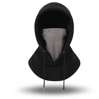 Καπέλα χειμερινής ποδηλασίας διπλής χρήσης Ανδρικά γυναικεία Καπέλα με κουκούλα σκι Ρυθμιζόμενο καπέλο fleece βελούδινο Θερμικό Balaclava Μάσκα προσώπου Αντιανεμικό