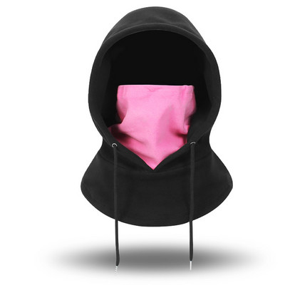 Καπέλα χειμερινής ποδηλασίας διπλής χρήσης Ανδρικά γυναικεία Καπέλα με κουκούλα σκι Ρυθμιζόμενο καπέλο fleece βελούδινο Θερμικό Balaclava Μάσκα προσώπου Αντιανεμικό