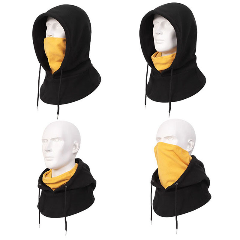 Καπέλα χειμερινής ποδηλασίας διπλής χρήσης Ανδρικά γυναικεία Καπέλα με κουκούλα σκι Ρυθμιζόμενο καπέλο fleece βελούδινο Θερμικό Balaclava Μάσκα προσώπου Αντιανεμικό