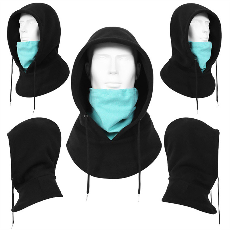 Καπέλα χειμερινής ποδηλασίας διπλής χρήσης Ανδρικά γυναικεία Καπέλα με κουκούλα σκι Ρυθμιζόμενο καπέλο fleece βελούδινο Θερμικό Balaclava Μάσκα προσώπου Αντιανεμικό