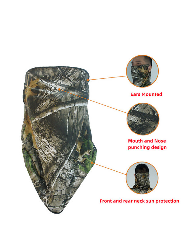 Ice Silk Ανδρικό και γυναικείο κάλυμμα λαιμού και αυτιών ιππασίας μάσκα ιππασίας για εξωτερικούς χώρους Καλοκαίρι αντηλιακό κεφαλόδεσμο κάλυμμα λαιμού αναπνεύσιμο