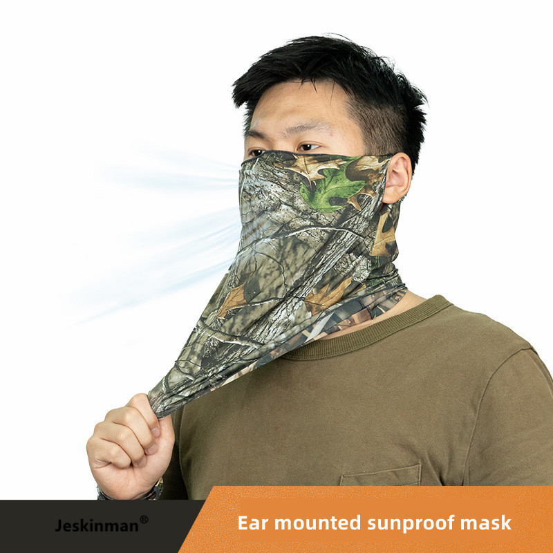 Ice Silk Ανδρικό και γυναικείο κάλυμμα λαιμού και αυτιών ιππασίας μάσκα ιππασίας για εξωτερικούς χώρους Καλοκαίρι αντηλιακό κεφαλόδεσμο κάλυμμα λαιμού αναπνεύσιμο