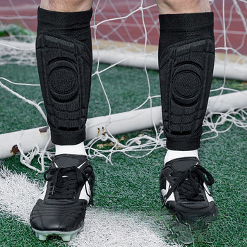 Спорт Футболни предпазители за пищяла Футболни чорапи за компресия на прасците EVA Баскетболни ръкави за крака Протектор за опора на прасеца Колоездене Нагреватели за крака