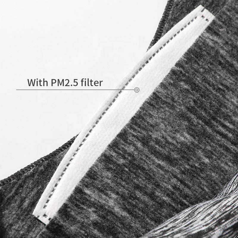 Žiemos sporto juosta Thermal Fleece Neck Buff Vyrų vėjui atspari veido kaukė su filtru, dviračių ausų šildytuvas pusei veido, jodinėjimas balaklava