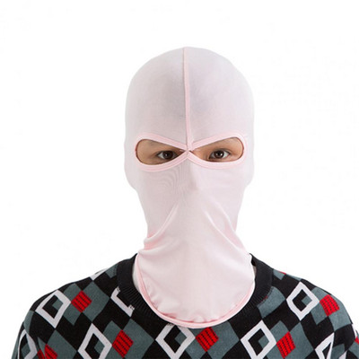 Riteņbraukšanas galvassegas pilnībā pārklājošas elastīgas ledus zīda cepures, saules aizsardzības motociklu galvassegas, slēpju seju pārklājošs āra aksesuāri