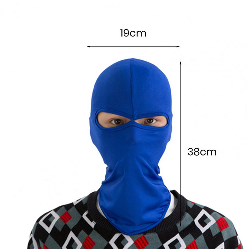 Riteņbraukšanas galvassegas pilnībā pārklājošas elastīgas ledus zīda cepures, saules aizsardzības motociklu galvassegas, slēpju seju pārklājošs āra aksesuāri