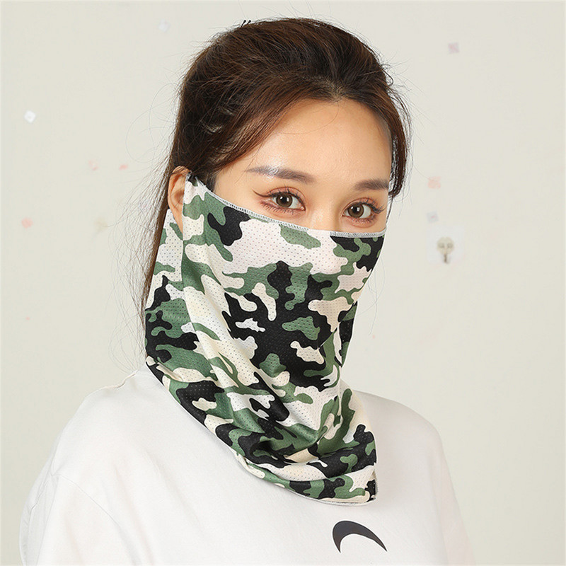 Mask ei ole täidlane Mugav Kerge Lõhnatu Fluorestsents Jalgrattamask Sport Päikesekaitse Pearät Märg nahasõbralik