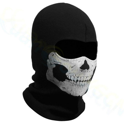 Galvaskauss Maskas Brauciens Spoks Skelets Hap Balaclava Hood Cosplay Kostīms Slēpošana Riteņbraukšana Taktiskā peintbola armijas motocikla maska pilnai sejai