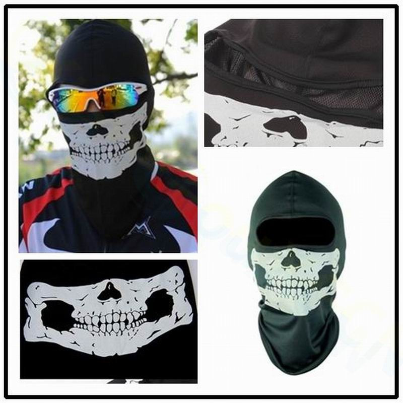 Galvaskauss Maskas Brauciens Spoks Skelets Hap Balaclava Hood Cosplay Kostīms Slēpošana Riteņbraukšana Taktiskā peintbola armijas motocikla maska pilnai sejai