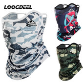 LOOGDEEL Fishing Face Mask Suvine päikesekaitse Jalgrattasõidu Bandana Unisex Outdoor Sport Bike hingav jääsiidist rippuv kõrva peakate