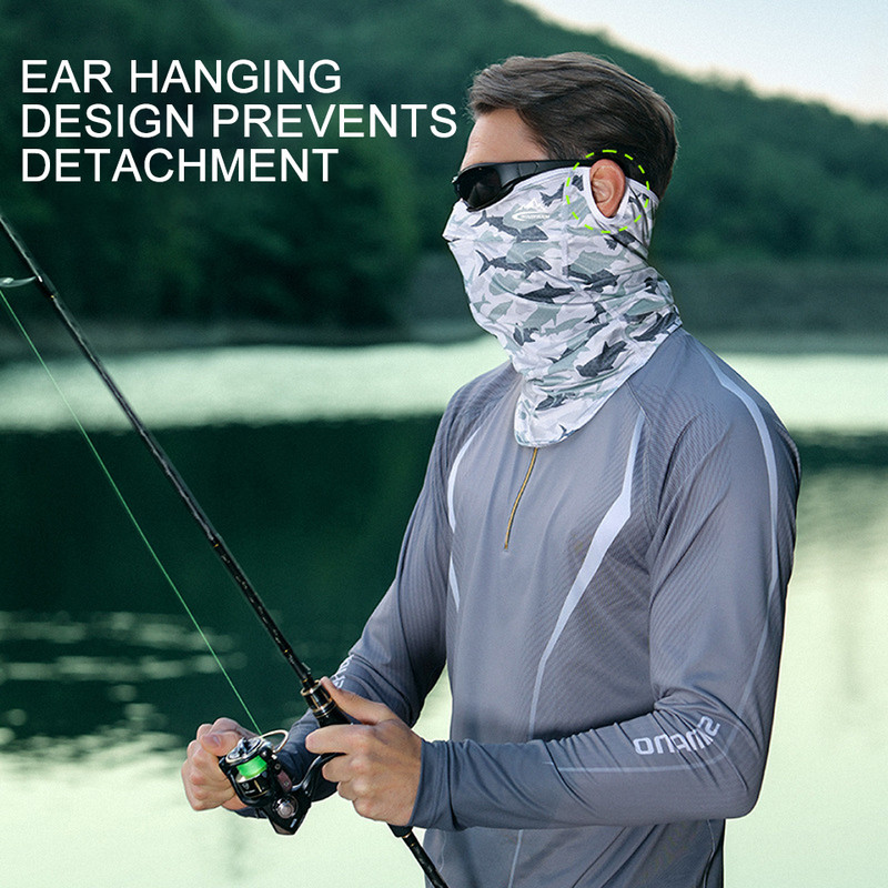 LOOGDEEL Fishing Face Mask Suvine päikesekaitse Jalgrattasõidu Bandana Unisex Outdoor Sport Bike hingav jääsiidist rippuv kõrva peakate