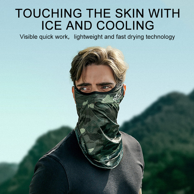 LOOGDEEL Fishing Face Mask Suvine päikesekaitse Jalgrattasõidu Bandana Unisex Outdoor Sport Bike hingav jääsiidist rippuv kõrva peakate