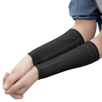 1 чифта еластични волейболни ръкави за ръце UV защита Дишащ компресионен ръкав за предмишница Спортна безопасност Поддръжка за китката