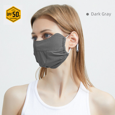 KUPOSS päikesekaitse jalgrattaga näomask UV-vastane 400 Ice Slik Cool pestav korduvkasutatav reguleeritav hingav meeste naiste näomask