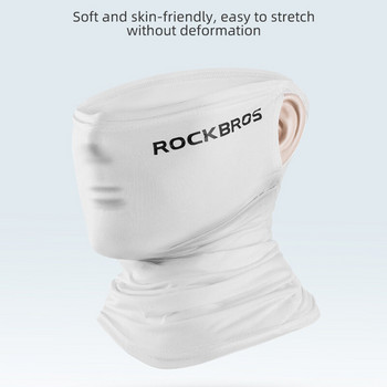 ROCKBROS Нова маска за лице за колоездене Пролет Лято Леден копринен анти-UV анти-изпотяване Дишаща бандана Защита от слънцето Шал за спорт на открито