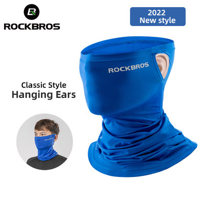 ROCKBROS Jauna riteņbraukšanas sejas maska Pavasaris Vasaras Ledus Zīds Pret UV pret svīšanu Elpojošs Bandana Saules aizsardzības āra sporta šalle