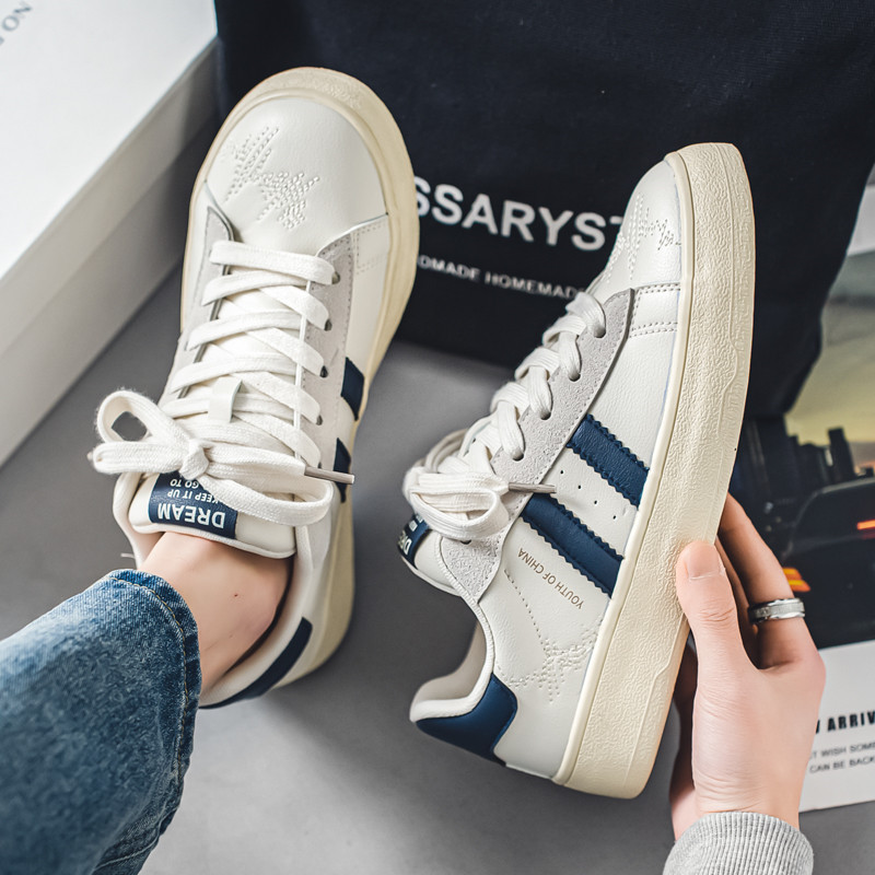 Fashion Blue Suede Sneakers για Άντρες Κλασική Πλατφόρμα Άνετα Ανδρικά Παπούτσια Skate Αναπνεύσιμα Χαμηλή κοπή Casual Vulcanize παπούτσια Άνδρας