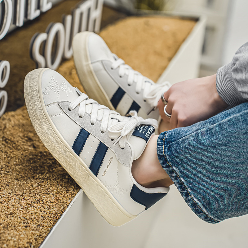 Fashion Blue Suede Sneakers για Άντρες Κλασική Πλατφόρμα Άνετα Ανδρικά Παπούτσια Skate Αναπνεύσιμα Χαμηλή κοπή Casual Vulcanize παπούτσια Άνδρας